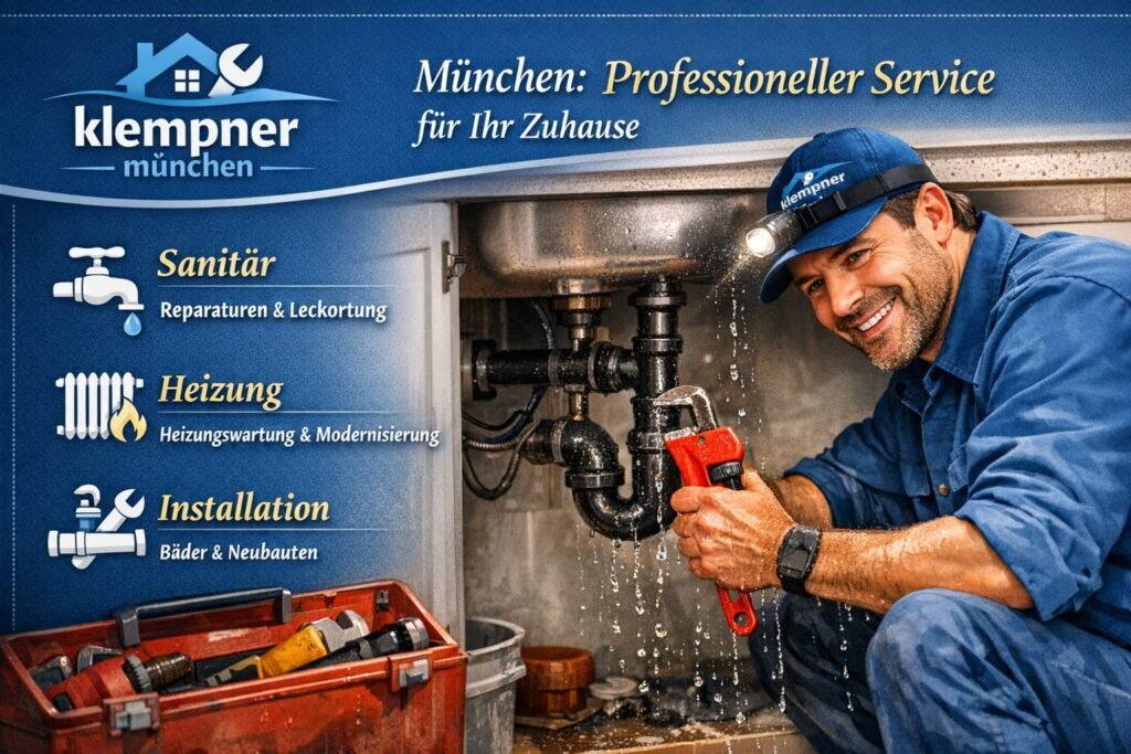 Klempner München behebt professionell Rohrleck unter der Spüle – Sanitär, Heizung & Installation Service