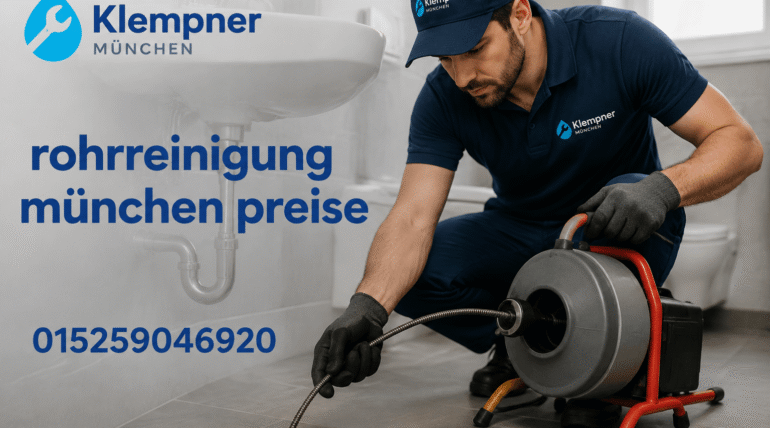 Fachkraft bei der professionellen Rohrreinigung mit moderner Ausrüstung
