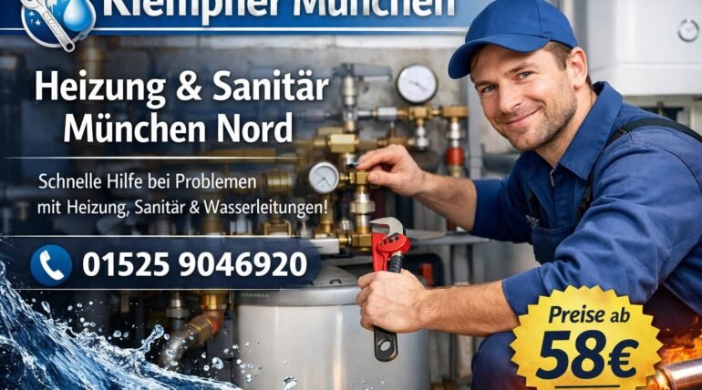 Klempner München Techniker repariert Heizung und Sanitär in München Nord – Notdienst ab 58€
