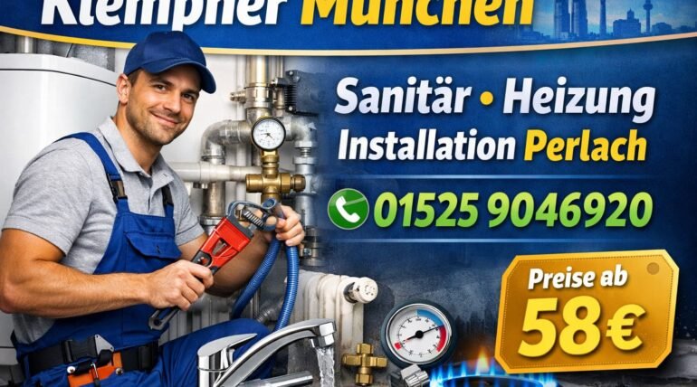 Klempner München – Sanitär, Heizung Installation in Perlach ab 58€, professioneller Installateur vor Ort