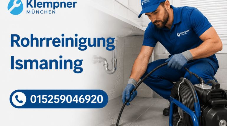 Fachmann bei der professionellen Rohrreinigung im Einsatz