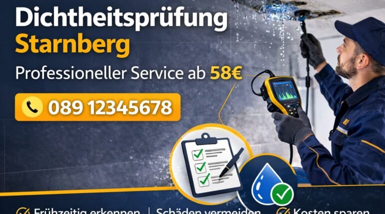 Dichtheitsprüfung Starnberg | Professioneller Service ab 58€