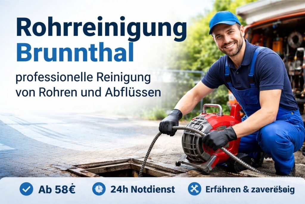 Rohrreinigung Brunnthal – professionelle Reinigung von Rohren und Abflüssen