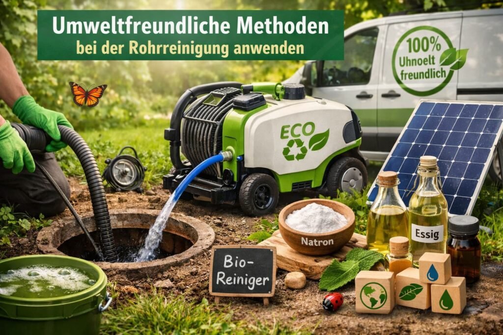 Umweltfreundliche Methoden bei der Rohrreinigung anwenden