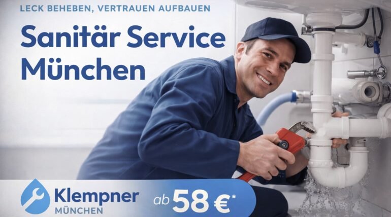 Sanitär Service München – Klempner repariert Rohr unter Waschbecken ab 58€