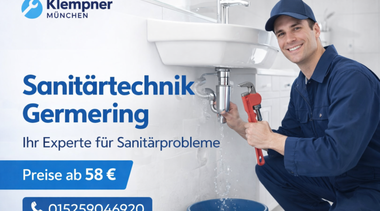Klempner München behebt Sanitärproblem in Germering – professionelle Rohrreparatur ab 58 €