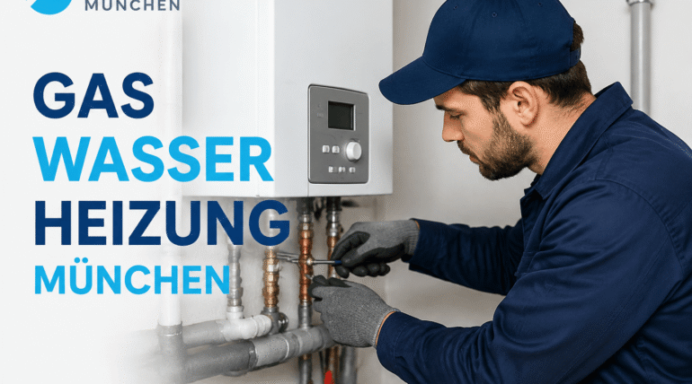 Fachkraft bei der Wartung einer Heizungsanlage im Technikraum