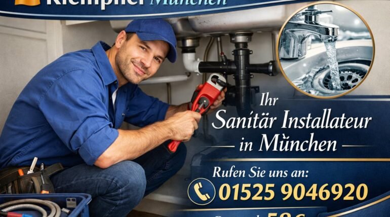 Klempner München repariert Rohr unter Spüle – Sanitär Installateur München ab 58€