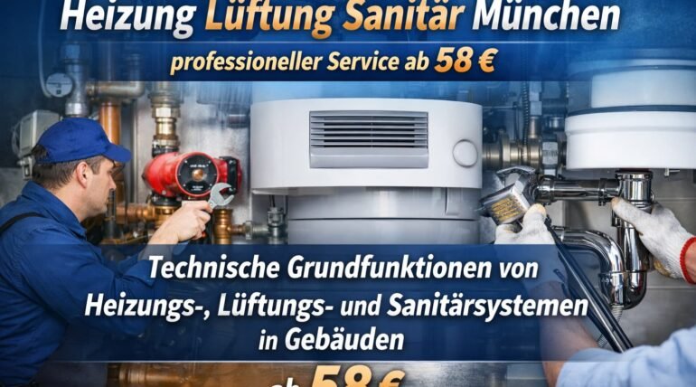 Heizung Lüftung Sanitär München professioneller Service ab 58 €