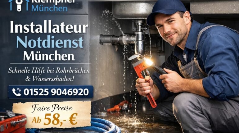 Klempner München Installateur Notdienst – Rohrreparatur ab 58€