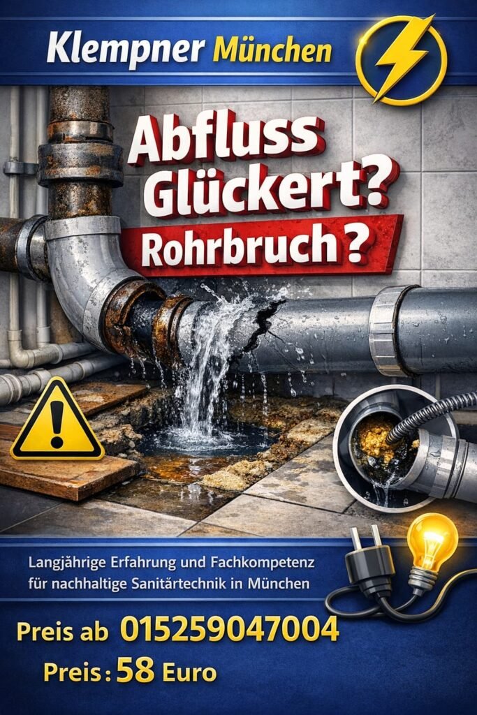 Abfluss Gluckert Rohrbruch früh erkennen