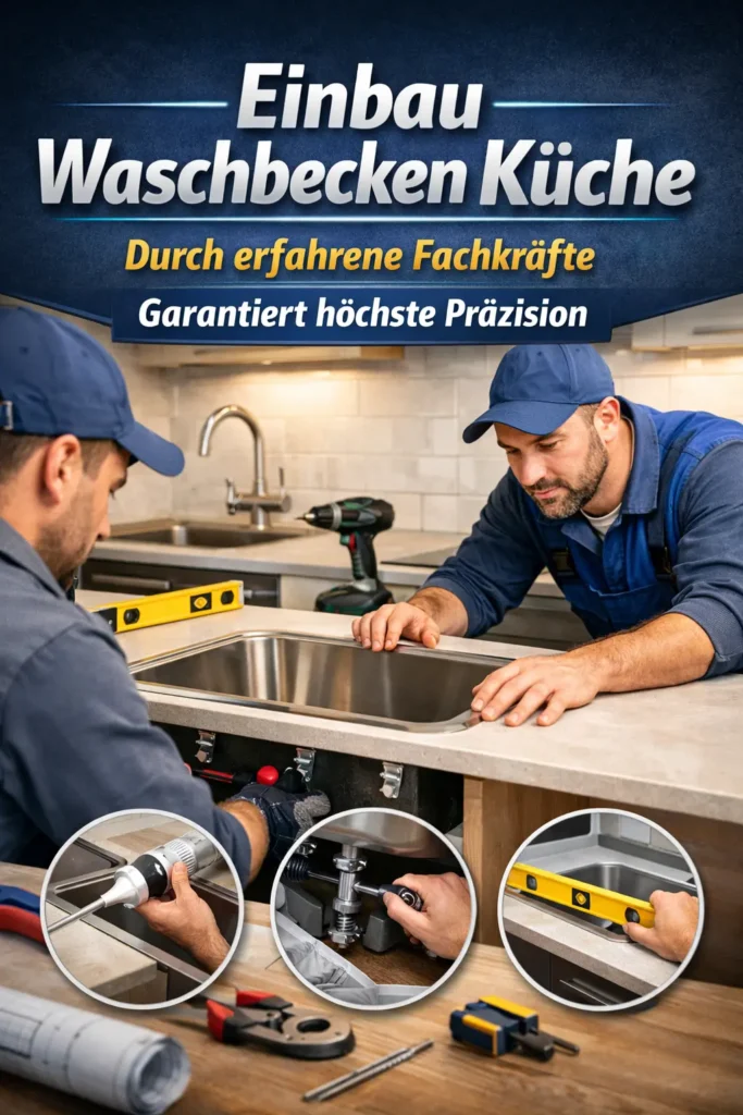 Einbau waschbecken küche durch erfahrene Fachkräfte garantiert höchste Präzision