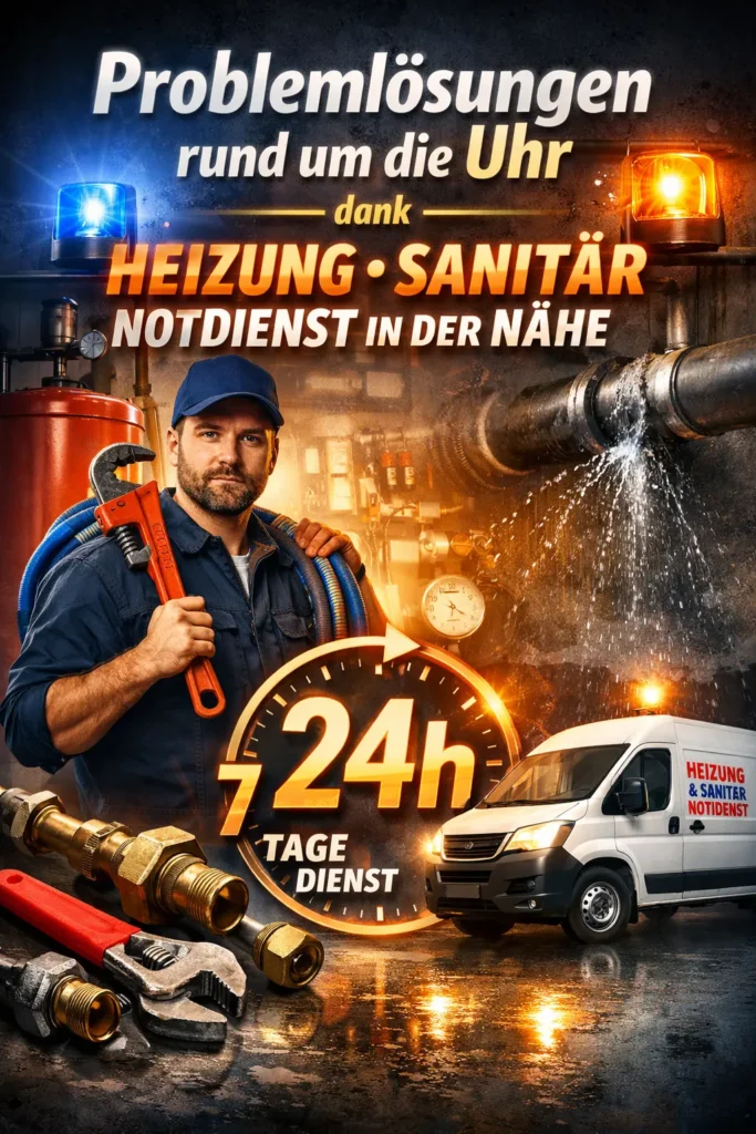 Problemlösungen rund um die Uhr dank heizung sanitär notdienst in der nähe