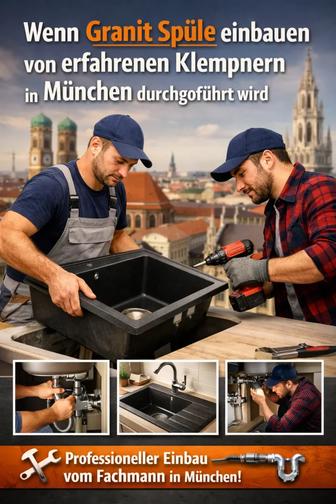 Wenn granit spüle einbauen von erfahrenen Klempnern in München durchgeführt wird