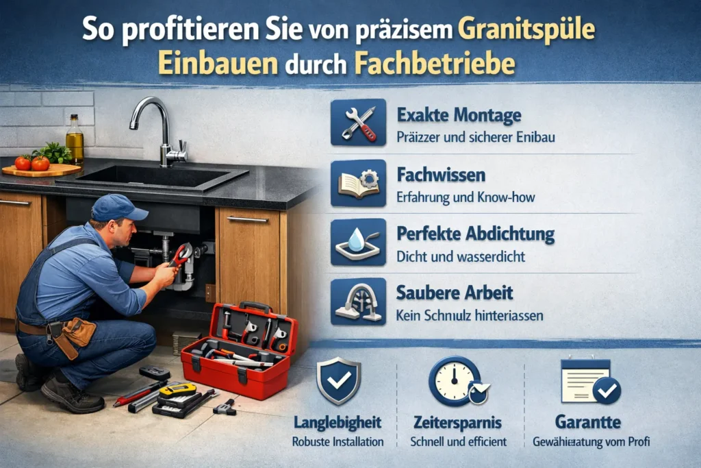 So profitieren Sie von präzisem granit spüle einbauen durch Fachbetriebe