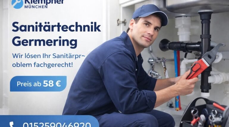 Klempner München behebt Sanitärtechnik Problem in Germering ab 58€ schnell und professionell