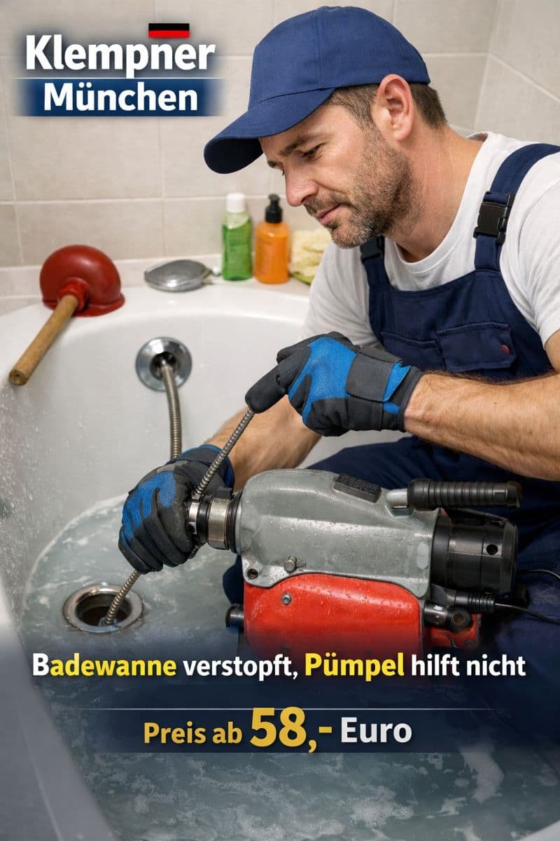 badewanne verstopft pümpel hilft nicht