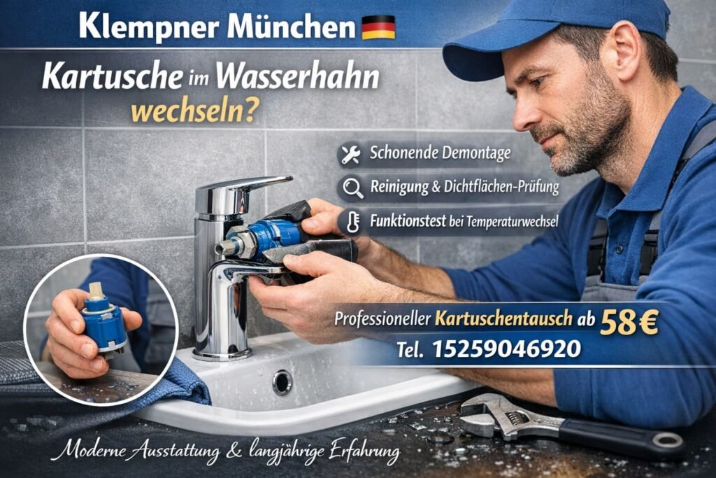 Kartusche Wasserhahn wechseln