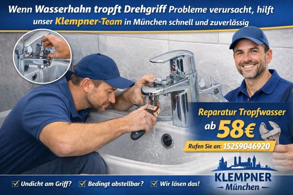 wasserhahn tropft drehgriff