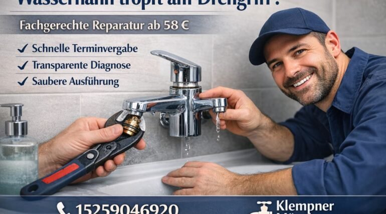 wasserhahn tropft drehgriff