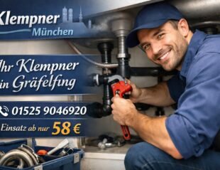 Klempner München repariert fachgerecht einen Rohranschluss unter der Spüle in Gräfelfing – professioneller Service ab 58 €