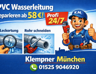 PVC Wasserleitung reparieren