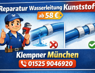Reparatur Wasserleitung Kunststoff ab 58 €