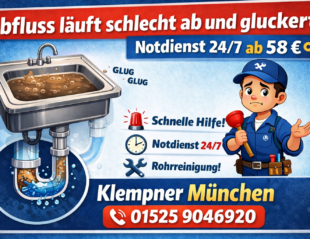Abfluss läuft schlecht ab und gluckert