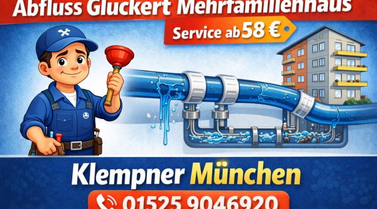 Abfluss Gluckert Mehrfamilienhaus