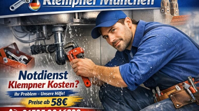 Notdienst Klempner München – schnelle Rohrreparatur ab 58€