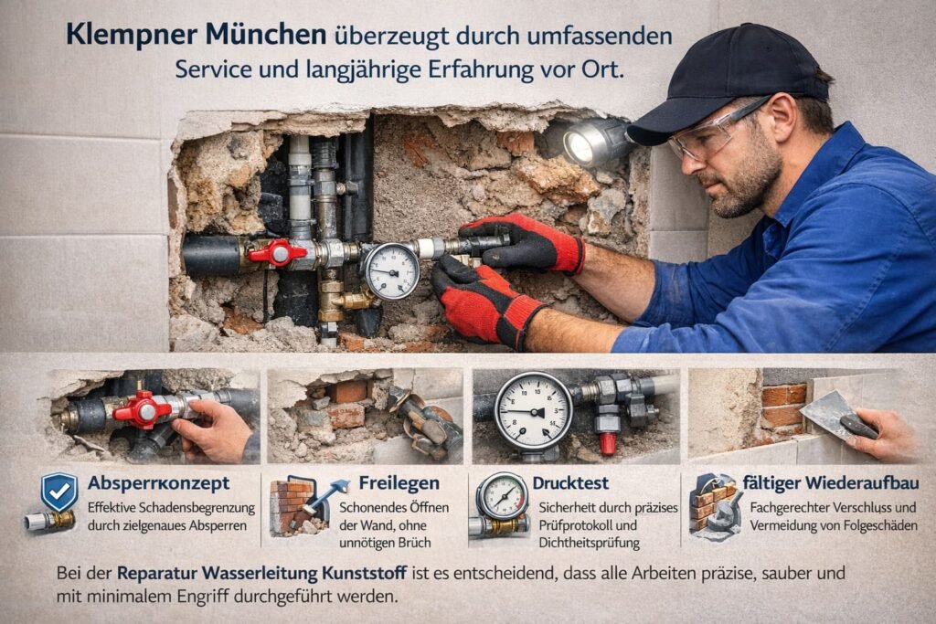Reparatur Wasserleitung Kunststoff | Sanitär Service ab 58€