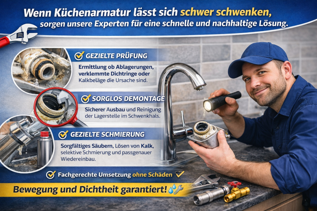 Schwergängige Küchenarmatur Reparatur