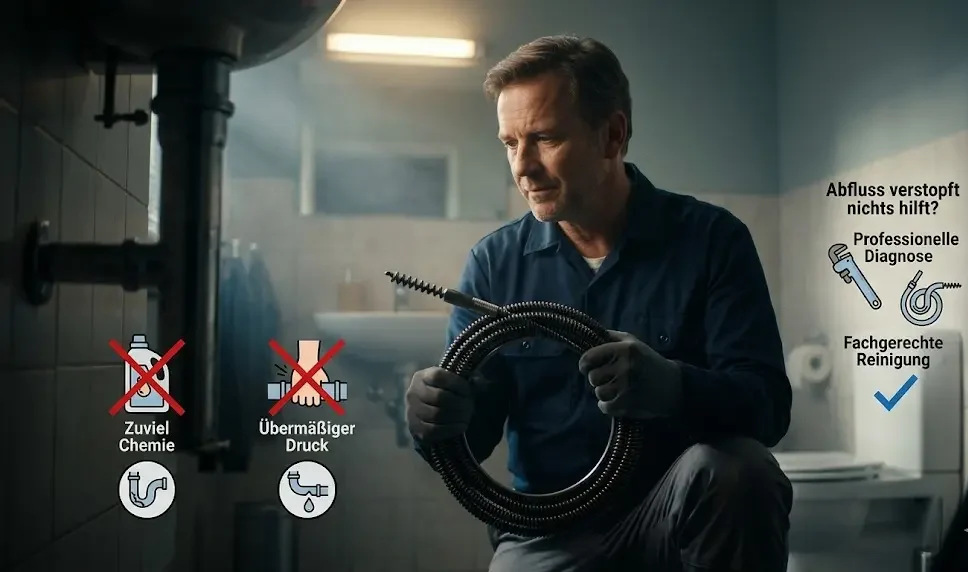 Abfluss verstopft nichts hilft: Vertrauen Sie auf unsere langjährige Erfahrung