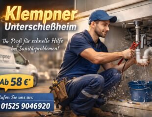 Installateur repariert Rohrleck in Unterschleißheim – Klempner München