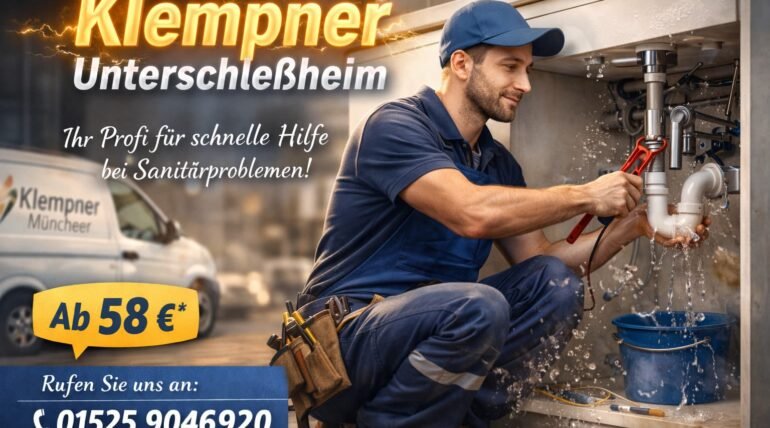 Installateur repariert Rohrleck in Unterschleißheim – Klempner München