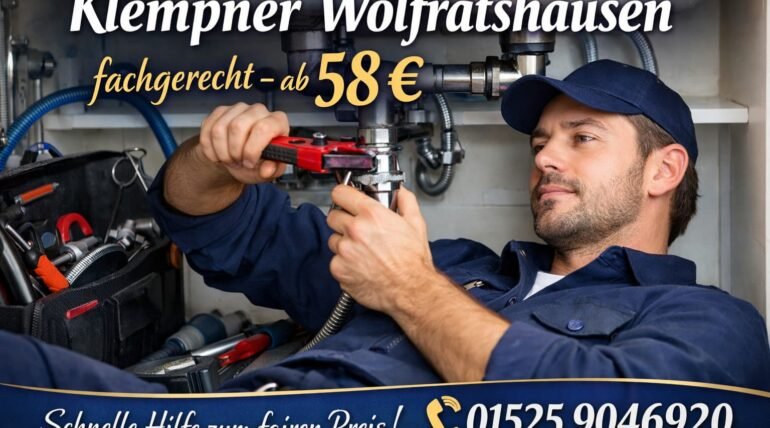Klempner Wolfratshausen ab 58 € – Sanitärreparatur durch Profi