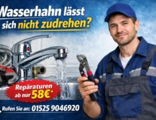 Wasserhahn lässt sich nicht zudrehen | 24/7 Service ab 58 Euro