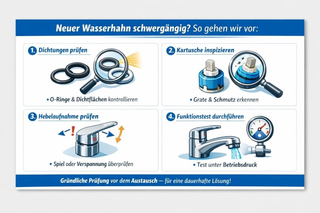 Innovative Methoden zur Reparatur, wenn neuer wasserhahn schwergängig den Alltag stört