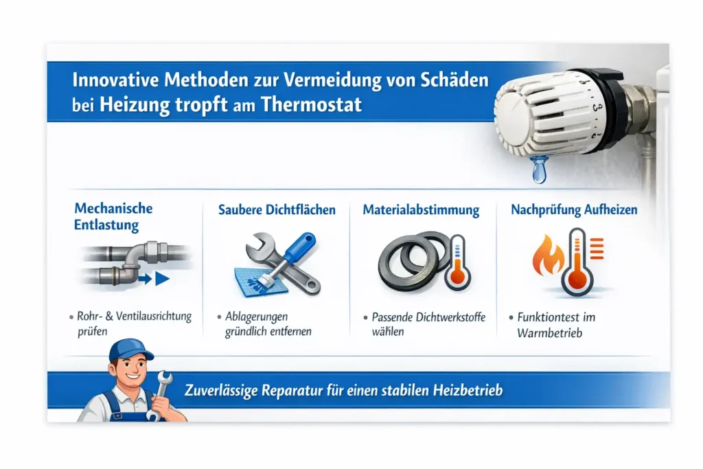 Innovative Methoden zur Vermeidung von Schäden bei heizung tropft am thermostat