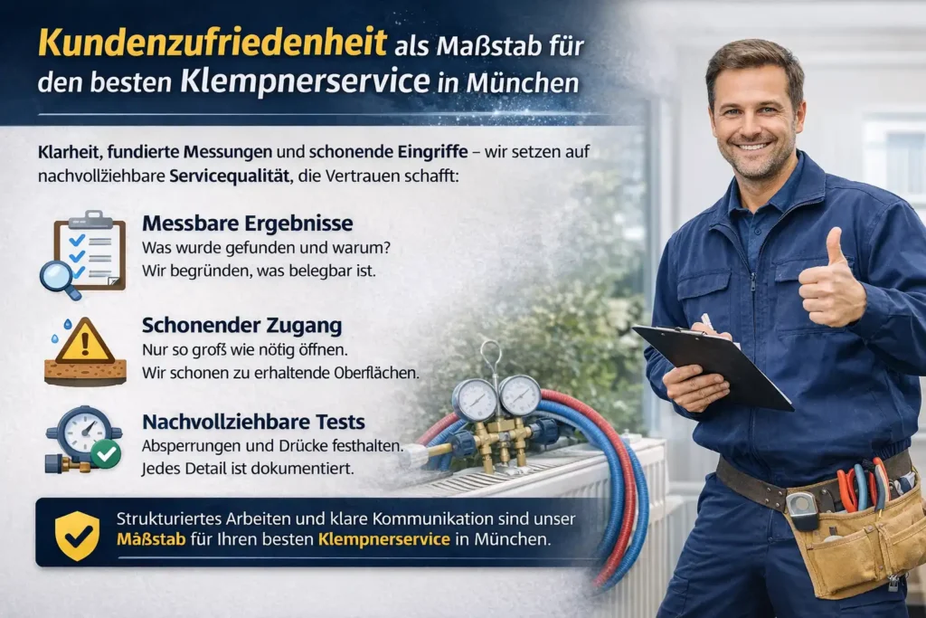 Kundenzufriedenheit als Maßstab für den besten Klempnerservice in München