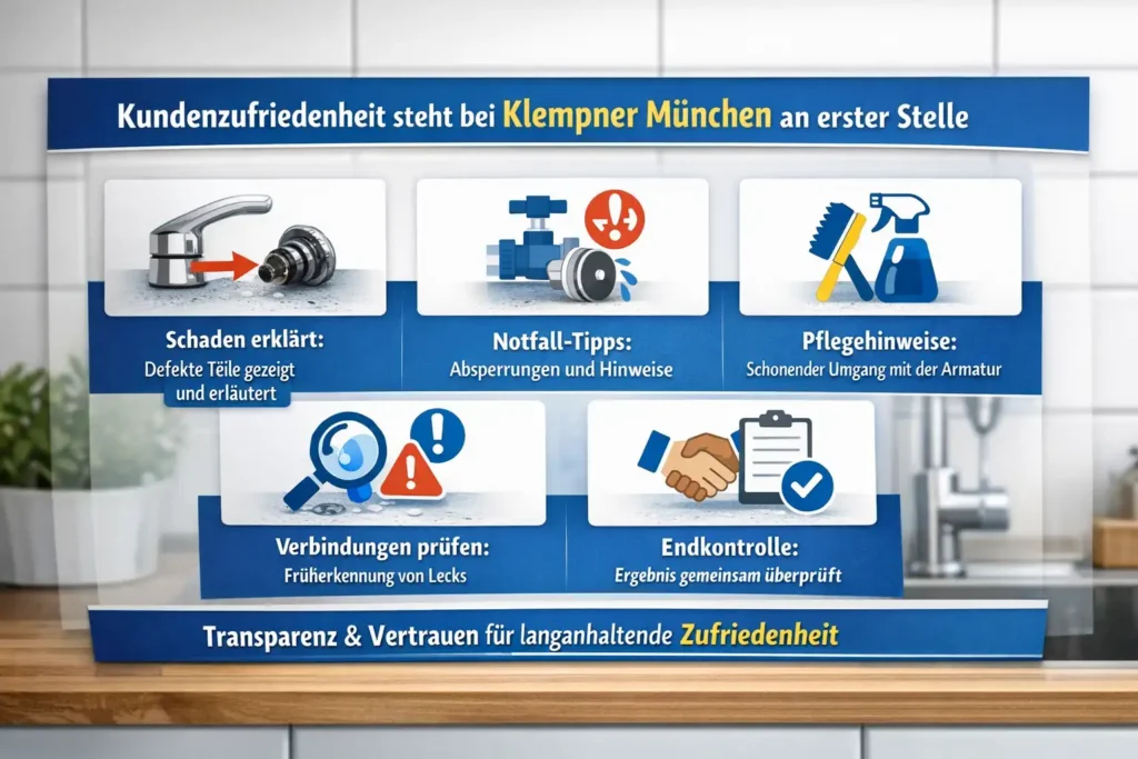 Kundenzufriedenheit steht bei Klempner München an erster Stelle