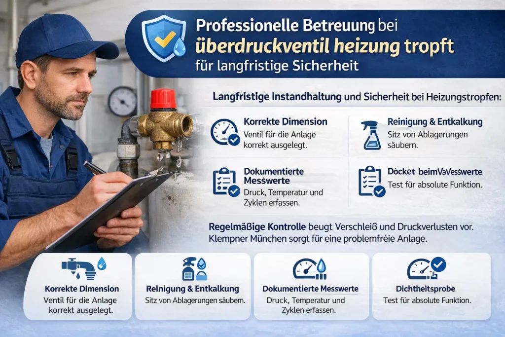 Professionelle Betreuung bei überdruckventil heizung tropft für langfristige Sicherheit
