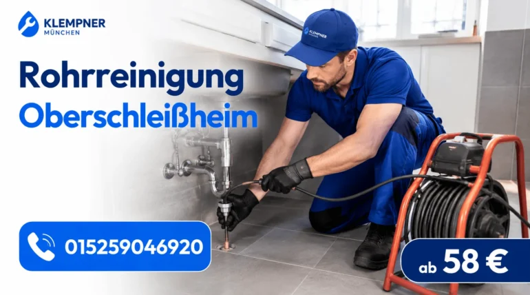 Rohrreinigung Oberschleißheim durch erfahrenen Fachtechniker