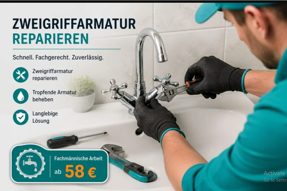 Wasserhahn reparieren zweigriffarmatur