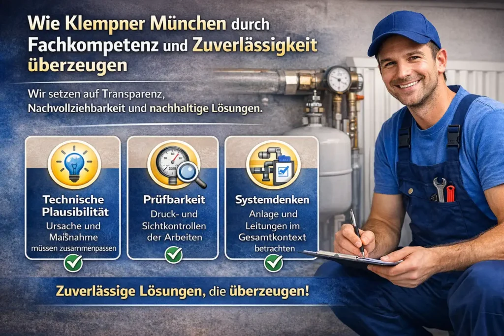 Wie Klempner München durch Fachkompetenz und Zuverlässigkeit überzeugen