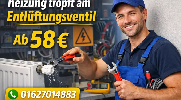 heizung tropft am entlüftungsventil