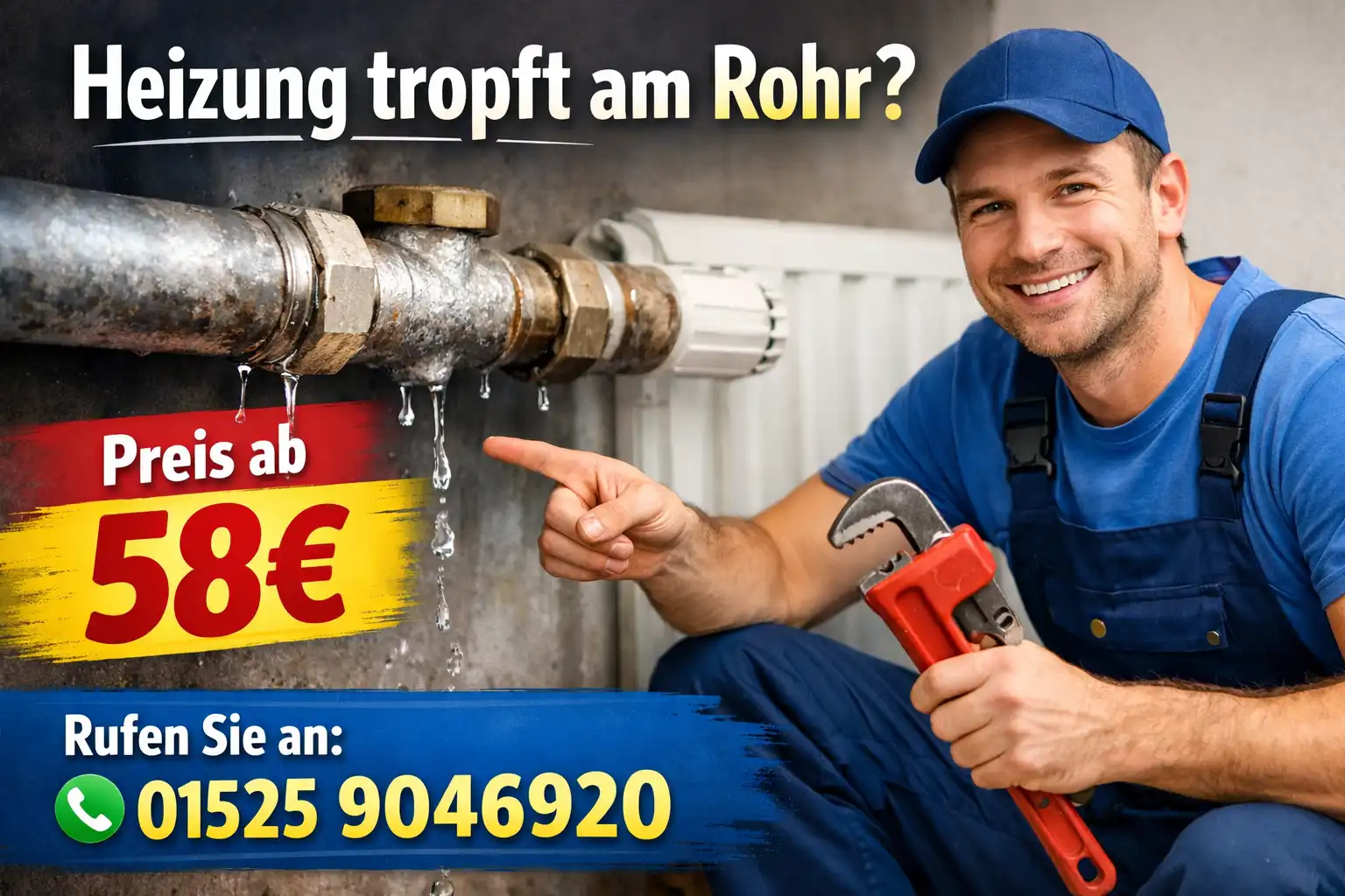 heizung tropft am rohr