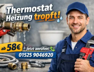 thermostat heizung tropft