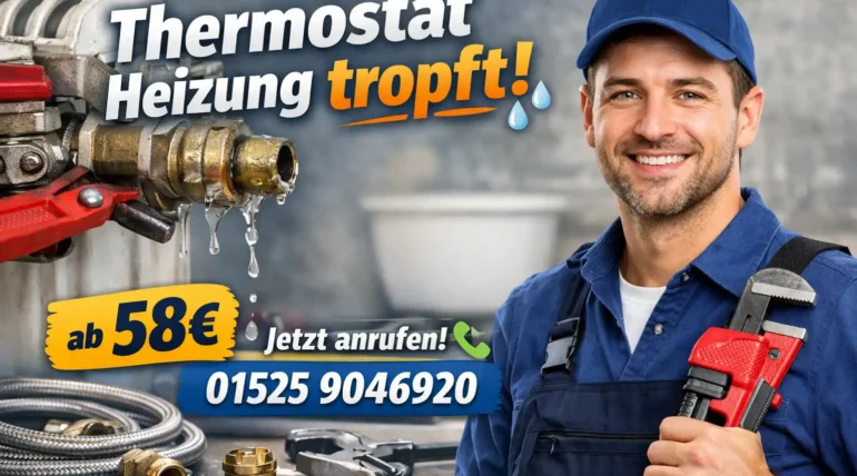 thermostat heizung tropft