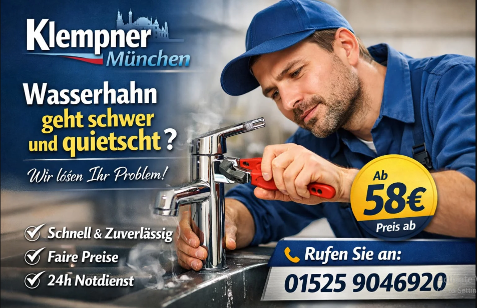 wasserhahn geht schwer und quietscht